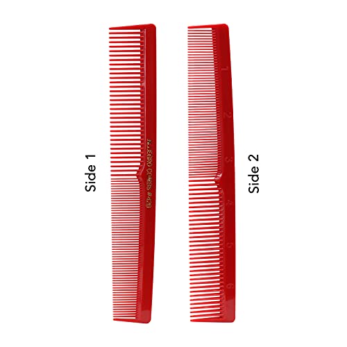 Allegro Combs 420 Hair Combs Barber Comb Comb Set Hair Cutting Combs Pocket Comb Combs For Hair Stylist Styling Comb Black Red And White Combs 6 Pk. #TOP6