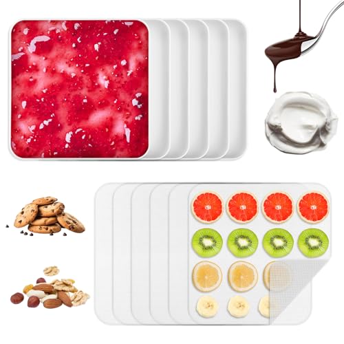 12-Pcs-Silicone-Dehydrator-Sheets-11x-11-Inch 12 Pcs Silicone Dehydrator Sheets 11x 11 Inch - Image 1