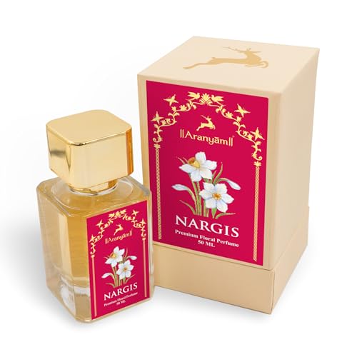 Image of Aranyam Perfumes Natural Nargis Perfume For Women Long Lasting Premium Fragrance Musky & Woody Eau De Parfum Ideal Gift For Anniversary Birthday And Casual Party, Liquid (50 Ml)