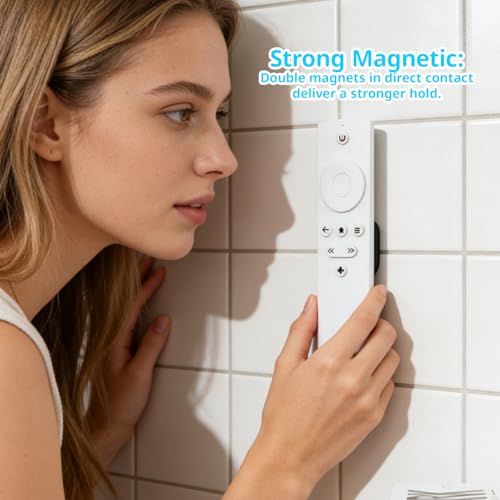 Menibeuty 5 Stück Magnetischer Fernbedienungshalter, Wandhalterung, Lochfrei Silikon-Fernbedienung, Halterung Controller TV Zubehör, für TV-Rückseite Klimaanlage sowie Ventilator(Schwarz) – Bild 6