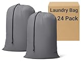 ZPECC Bulk Travel Laundry Bag,Extra Large Heavy Duty Laundry Bags 24 Pack,Washable Dirty Clothes Organizer for Commercial …