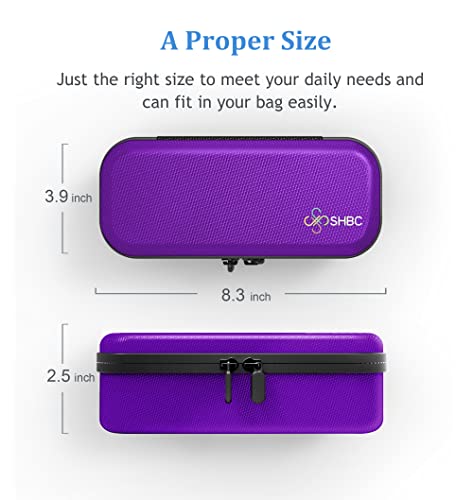 Image of SHBC Insulin Pen Carrying Case Portable Medical Cooler Bag for Diabetes with Protective Ice Brick - Convenient to Changing Needles with Each Injection, Purple, Small, Travel