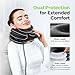 AUVON Inflatable Neck Stretcher for Cervical Traction, Cervical Stretcher with 3-Layer Design in Varying Sizes for Instant Relief, Neck Brace Pillow for Neck Support, Decompression Home Use, L Size