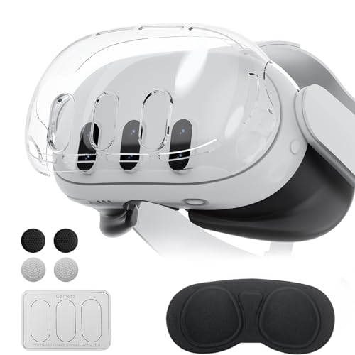 Olycism Étui de Protection Compatible avec Meta Quest 3, Coque de Protection pour Oculus Quest 3, Accessoires avec Couvercle de boîtier VR, poignées de...