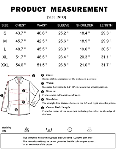 Coofandy Men's Luxury Dress Shirt Long Sleeve Prom Wedding Party Shiny Button Down Shirts Gold Brown #TOP5