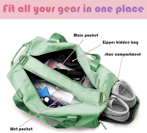 SEYROLIN Nylon Foldable Travel Duffel Bag || Portable Waterproof Lightweight Carry On Luggage Sport Folding Duffle Bag || Outdoor Weekend Tote Carry Bag, Sports Gym Bag. 4 41OJjfVoRlL