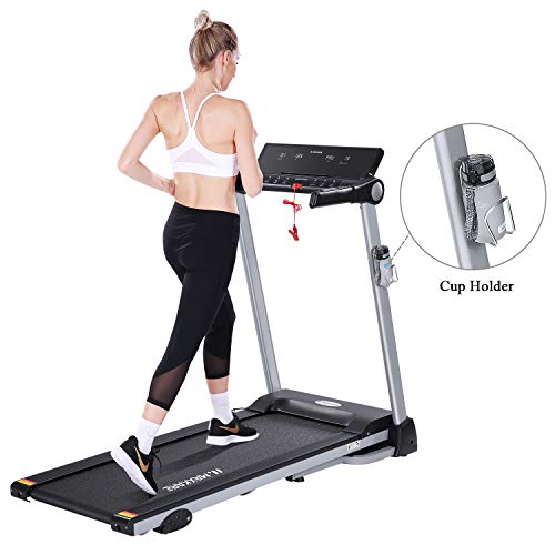 MaxKare Treadmill with Incline for Home Folding Electric Treadmill with 15 Pre-Set Programs