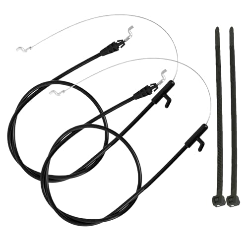 2-Pack 946-04661A Control Cable Brake Compatible with MTD Troy-Bilt TB110 TB230 TB280ES TB320 Craftsman Yard Machines Cub-Cadet Bolens Murray Lawn Mowers Replaces 946-04661, 746-04661A, 746-04661
