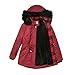 WHZXYDN Cappotto da Donna in Cotone Cappuccio Staccabile Colletto in Pelliccia Inverno Caldo Plus Peluche Cappotto Torta per Superare Le Donne
