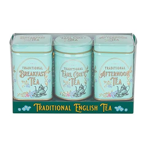 New English Teas Vintage Victorian Tea Tins with loose-leaf tea Cover