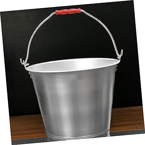 Ipetboom Balde De Alimentação De Metal Balde De Metal Balde De Cubo De Gelo Balde De Canil Para Cães