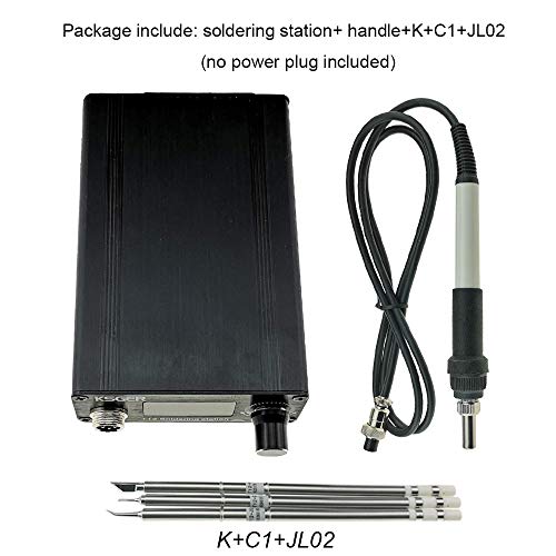 Ksger T12 Soldering Station Diy Stm32 V3.1S Oled Temperature Controller Electronic Welding Iron Tips Handle Aluminum Alloy Case Power Equipments 110V T12 Iron Tips K C1 Jl02 #TOP2