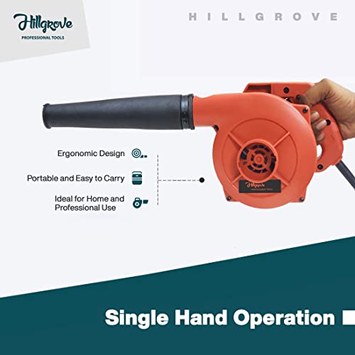 Image of Hillgrove HGBLW3M4 Electric Air Blower and Suction Dust Cleaner 800W /18000RPM for AC /Computer /Home with Air Blower Machine Gun Dust Cleaning Forward Curved Air Blower (Corded Vacuum) Multicolor