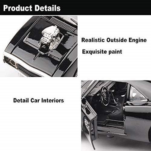 Image of Fast & Furious 1:32 Scale Exclusive Alloy Metal Pull Back Die-Cast Car Scale Model With Sound Light Mini Auto Toy For Kids Metal Model Toy Car With Sound And Light(Design-2), Multicolor