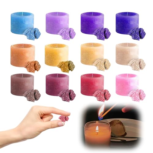 Kotkiddy® 12 colores x 5 g de cera para velas, colores para hacer...