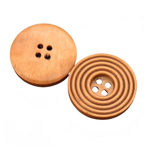 10Pcs DIY Wooden Buttons - Perfect Sewing...