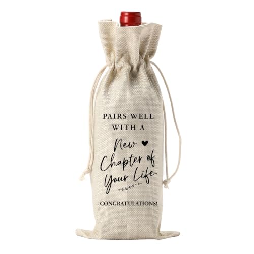 Bolsa de regalo de vino para el trabajo y detalles originales para despedidas de compañeros