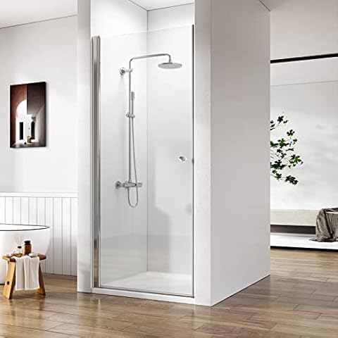Heilmetz 90cm Nischentür Duschabtrennung Schwingtür Dusche Pendeltür Duschwand 6mm Klar Sicherheitsglas Cover