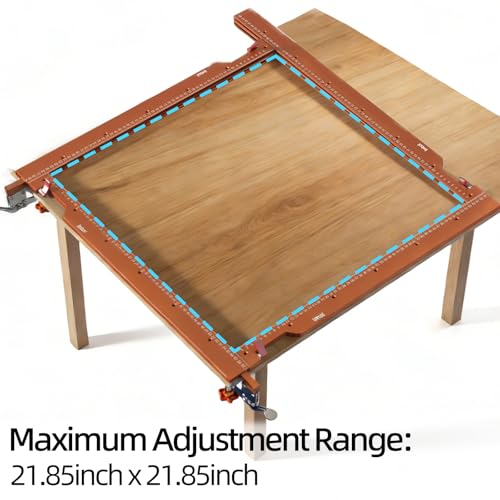 Image of Imbot Adjustable Rectangle Router Jig - Professional Groove Router Jig For Precise Grooving, Square & Rectangular Slots, Mortises, And Panel Molding，Work Up To 21.85 inch X 21.85 inch