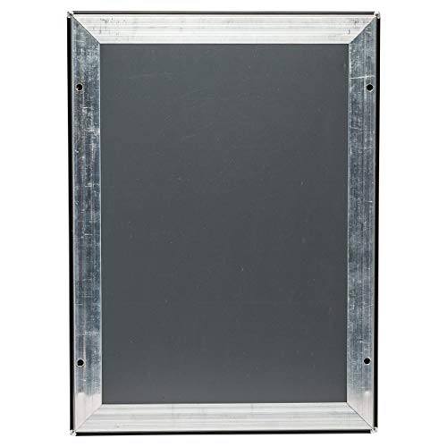 Hampton Frames | Poster Certificate Display Frame | A4 (21x30cm), Silver, Rectangular | Snap Open Design, Aluminium Construction, Wall Mountable | Secure Photo Display