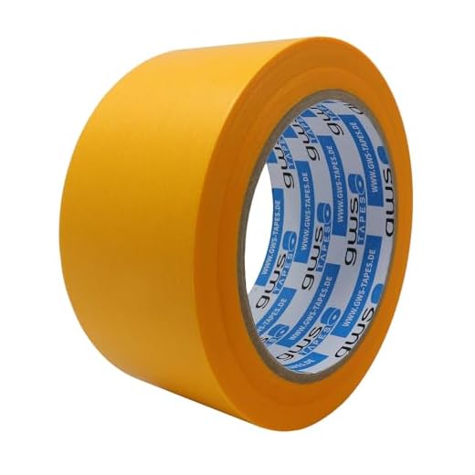 gws Goldband dünnes Profi-Abdeckband | Washi-Tape mit orginal japanischem Reispapier | versch. Breiten | Länge: 50 m | Maler-Klebeband (1 Rolle - 50 mm breit)