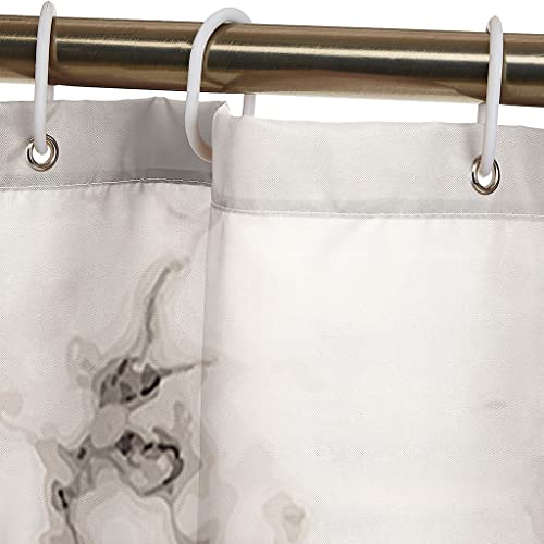 Krisin Shower Curtain For Bathroom, Marble Background, Inverted Pineapple, Curtain Liner Resistant Curtain Liner Proof Resistant, Weighted Hem Bathroom Curtains, 12 Hooks Bathroom Accessories #TOP4