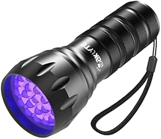 Waklyte Black Light UV Light, 21 LED Mini Black Light Flashlight, Powerful Small UV Flashlight Blacklight Flashlight, Pet Urine Detector Light for Dog / Cat Urine Detection, Resin Curing, Scorpion