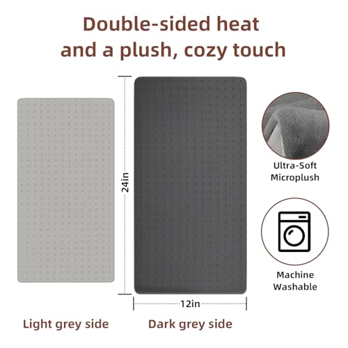 Image of Heating Pad for Back Pain Relief & Period Cramps,12x24 Inches,XL Heating Pad for Shoulder and Neck,with 4 Temperature Controllers | Auto Shut-Off | Dry /Moist Heat Therapy, Gift for Women Men