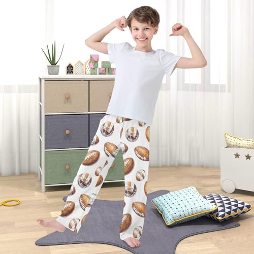 Pajama Pants Football White Helmet Tile Long Sleep Pants Lounge Bottoms3
