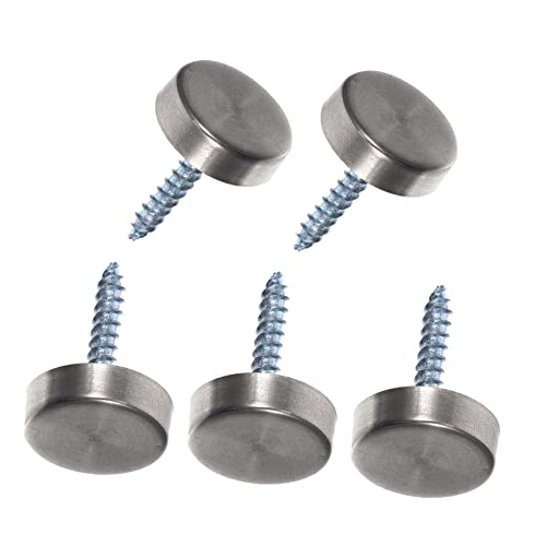 CHILDWEET Professional Decorative Screw Caps Cover Nails 20pcs Set Stainless Steel for Advertising Furniture Mirr