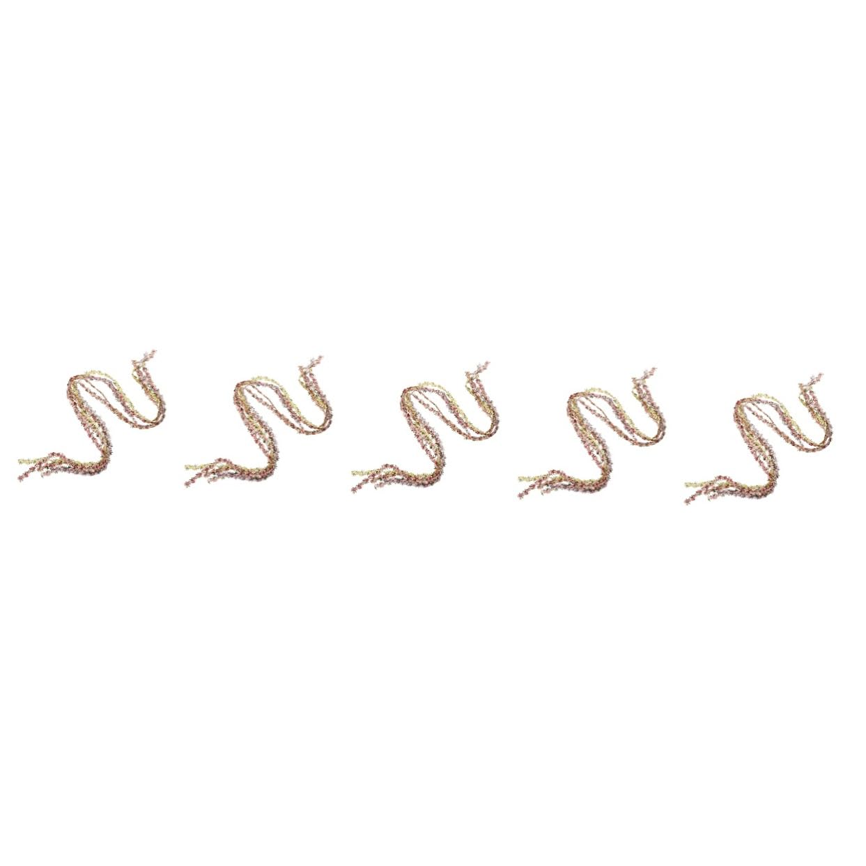 HOMSFOU 5 Set Nastro Cucito A Mano Bordo Cucito Arredamento Pizzo Frangia Rifiniture Resistenti All'usura Rifinitura Del Bordo Del Copricapo Filato Di Poliestere 5 * 5