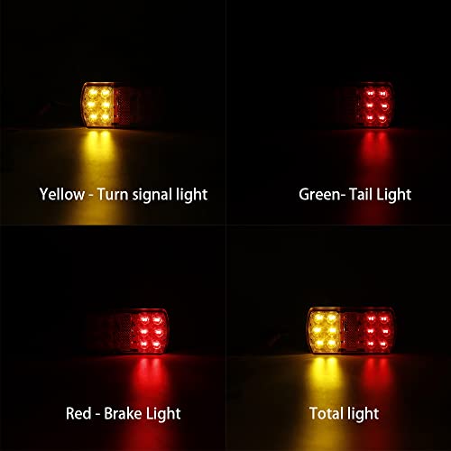 Feux arrière étanches 12 LED pour réparer l'éclairage de remorque