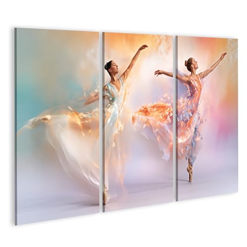 Tableaux sur toile danseuses de ballet pastel pour une ambiance douce