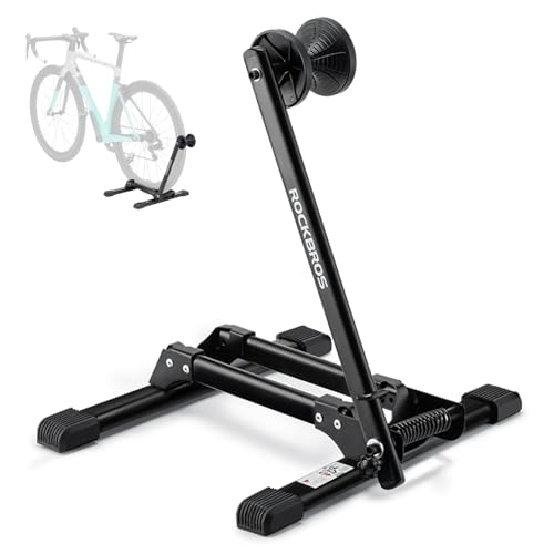 ROCKBROS Bike Stand Floor Stable Bike Storage Rack Bicycle Parking Stand for Mountain and Road Bike Indoor and Outdoor