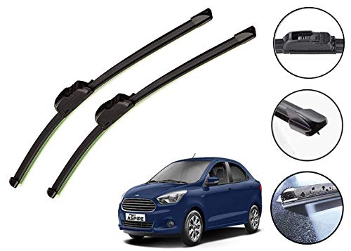 Image of Auto Hub Car Wiper Blades Compatibility With Figo Aspire - Set of 2 Pcs (D-22,P-16)
