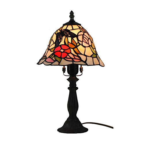 Lampe en vitrail de table finissez-en avec la lumière agressive