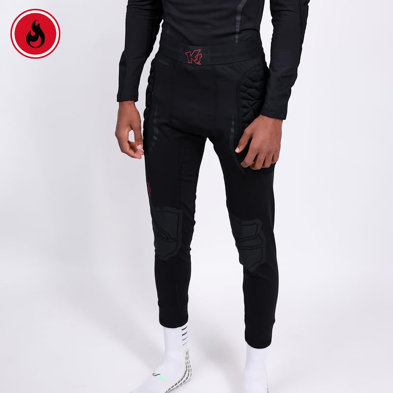 KEEPERsport Torwart Thermo Unterziehhose mit Hüft Polsterung atmungsaktiv Größen 128-XXL