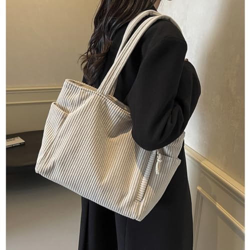 Bolso Tote acanalado con detalle de cuerda miniatura 6