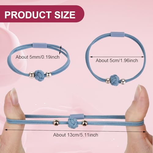 20Pcs Boho Hair Ties Bracelet, Elastic Hair Ties for Women Fashion Hair Bobbles, Strong Stretch Ponytail Holders - Image 2
