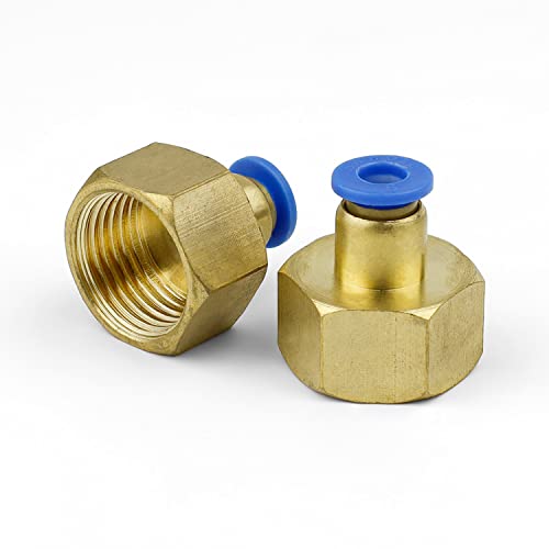 ZIJANG Conector Neumático en Línea, Conector Neumático en Línea de 6 mm, Conector Neumático, Material de Latón, Resistente al óxido y Duradero, Adecuado Para Sistemas de Automatización Industrial Cover