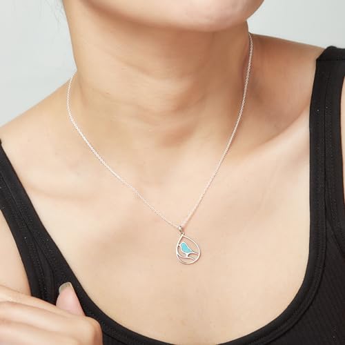 Boma Jewelry Sterling Silver Bird Necklace, 16 inches2