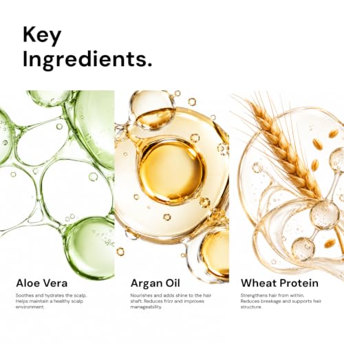 Image of Hairvital Triple Action Shampoo 200 ml | Anti Hair Fall Shampoo for Men & Women | With Aloe Vera, Wheat Germ Oil & Vitamins | Nourishing, Cleansing & Revitalizing for Dry & Weak Hair