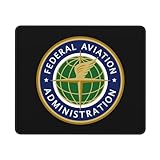 Mauspad Die Federal Aviation Administration Der Vereinigten Staaten Mousepad Waschbar Tischunterlage Rutschfeste Mausmatte Für Büro Zuhause Reisen 25X30CM