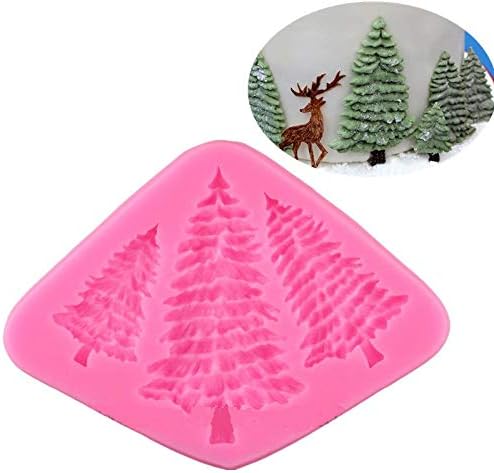 September Pine Moulds Cedar Mold Christmas Tree Molds Cake Fondant Mould DIY Baking