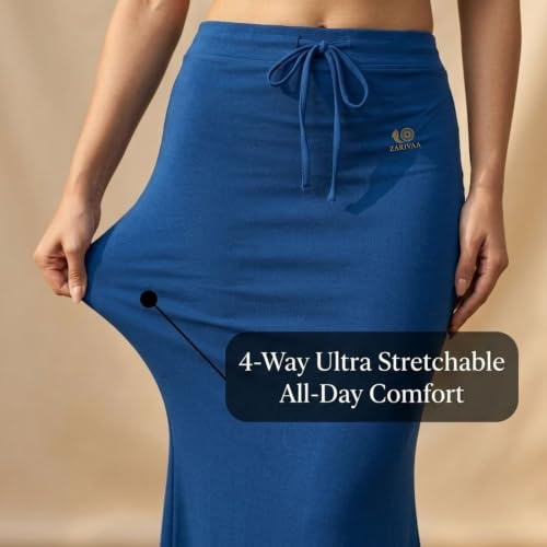 Image of Women's Saree Shapewear - Slim Fit Stretchable Petticoat for Sarees | Comfortable Waistband | Body Shaping Underskirt