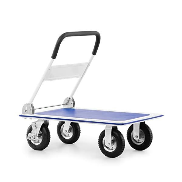 Pallit Transportwagen CARRY-R mit Luftbereifung | Tragkraft 300 kg | Plattformwagen klappbar | Transporthilfe | Handwagen – Bild 5