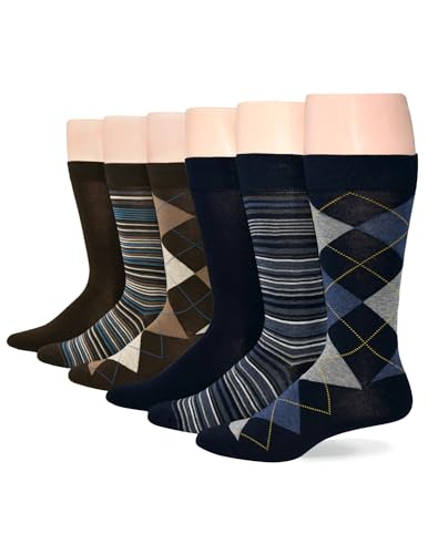 No Nonsense Men's Cotton Crew Dress Socks - Main Image