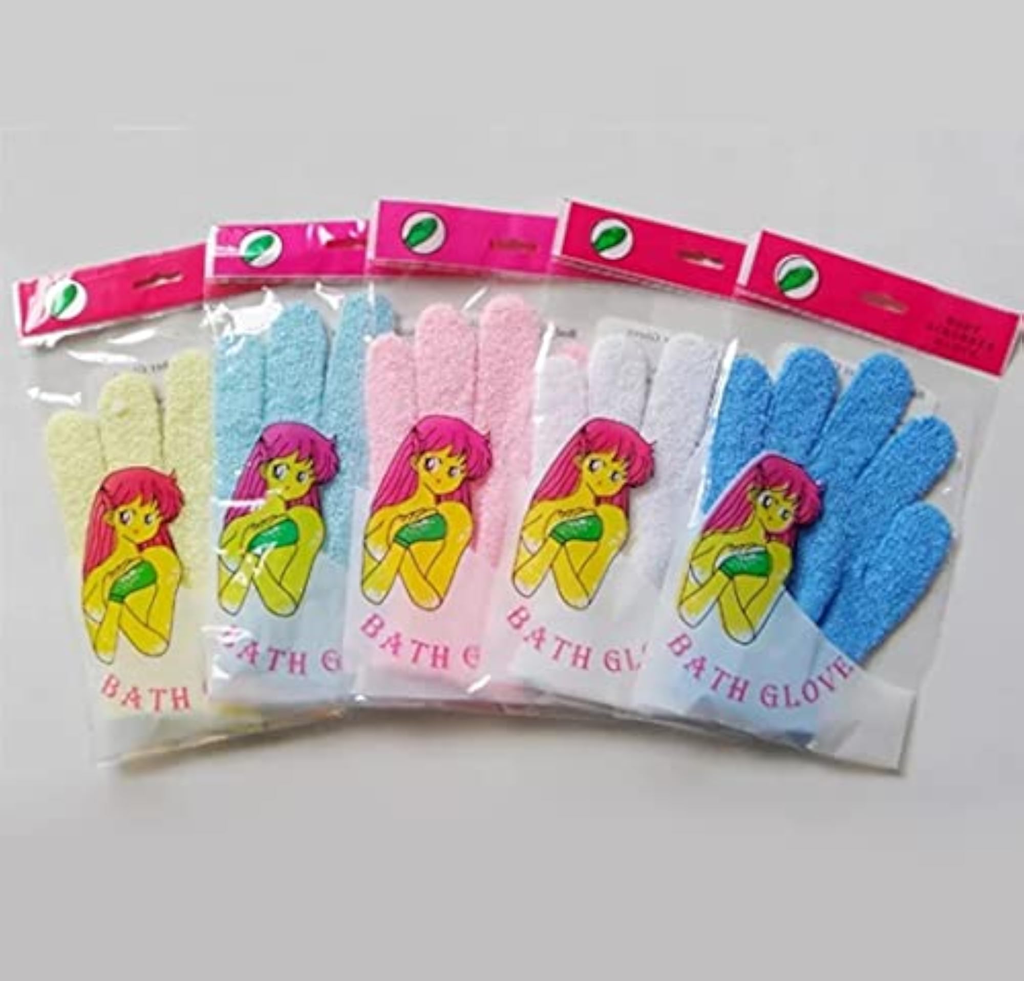 Exfoliating Dual Texture Bath Gloves for Shower
