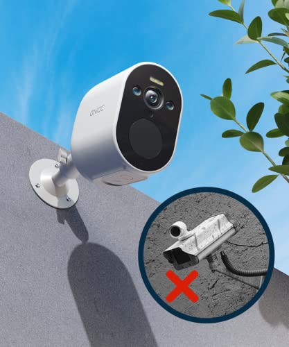 Gncc Security Camera 1080P Wireless Wifi Outdoor Ip66 Battery Operated Home Ip Camera With Color Night Vision, Sound Light Alarm, Expand Local Storage Up To 128Gb, 1 Cam Kit With Base Station #TOP1