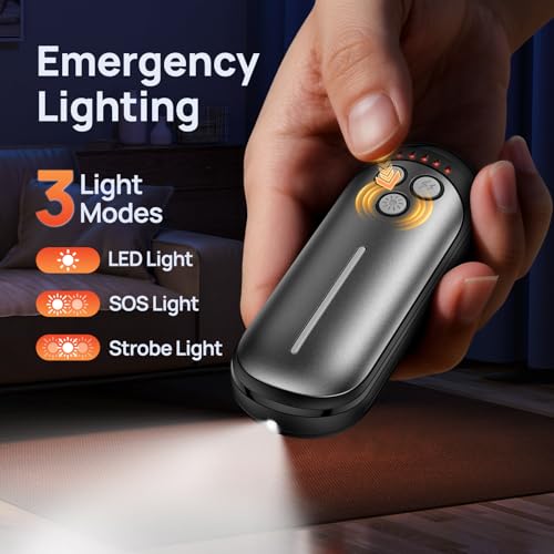 Image of Rechargeable Hand Warmers 2 Pack, Rapid Heating Within 3 Seconds